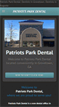 Mobile Screenshot of patriotsparkdental.com
